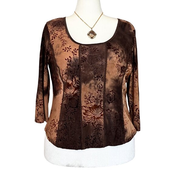 Vintage 70s Agate Cabochon Pendant Gold Tone Leaf Frame Necklace Statement Boho - Picture 2 of 9